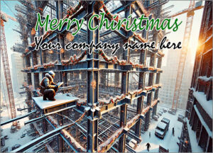 Construction Christmas Card