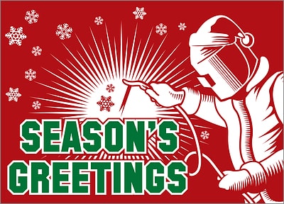 Welding Christmas Card