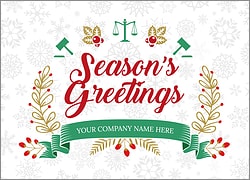 Attorney Snowflake Christmas Card