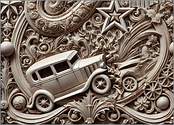 Auto Body Christmas Card Detailed