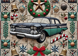 Auto Body Christmas Card Sleek