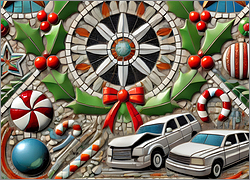 Auto Body Christmas Card Vibrant