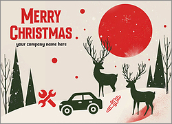 Auto Repair Holiday Card