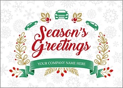 Auto Snowflake Christmas Card