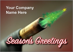 Blowtorch Christmas Card