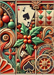 Casino Christmas Card Serene