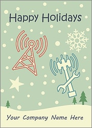 Cell Tower Snowfall Card