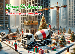 Cement Christmas Card Elaborate