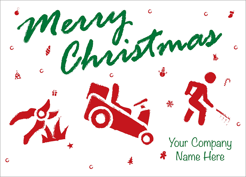 Lawn Care Christmas Cards 