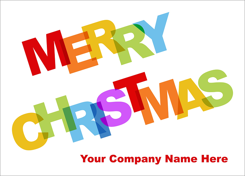 Custom Colorful Merry Christmas Cards Ziti Cards 2085