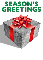 Concrete Block Christmas Card