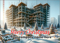 Construction Christmas Card Bold