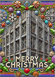 Construction Christmas Card Delightful