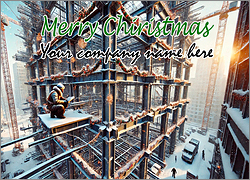 Construction Holiday Cards