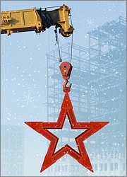 Crane Lifting Steel Star