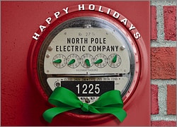 Electric Meter Holiday Card