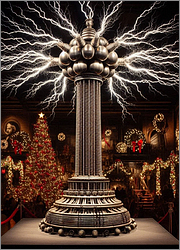 Electrical Christmas Card Joyous