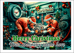 Engineer Christmas Card Schematic