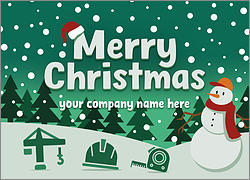 Festive Construction Card