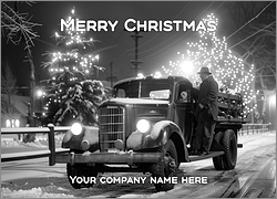 Festive Trucking Card