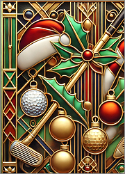 Golf Christmas Card  Restful