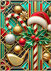 Golf Christmas Card  Superior