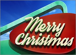 Googie Christmas Sign