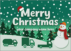 Holiday Trucking Card