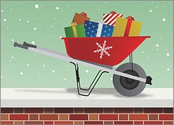 Holiday Wheelbarrow