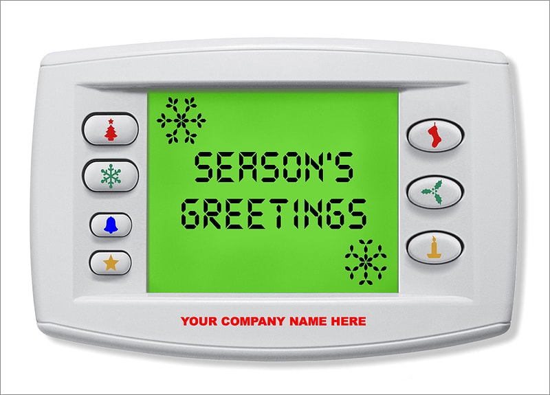 HVAC Company Christmas Cards Personalized For Your Business