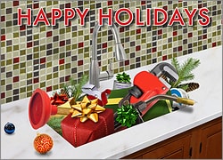 Kitchen Sink Christmas Card