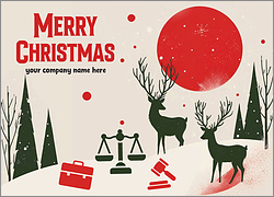 Law Seasons Greeting Card