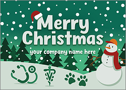 Merry Veterinary Greeting Card