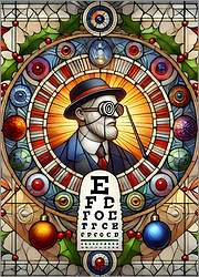 Optometrist Christmas Card Unique