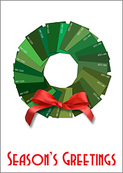 Painting Christmas Card Wreath