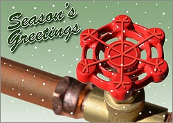 Plumbing Snowflake Card