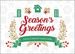 Realtors Snowflake Christmas Card