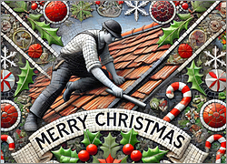 Roofing Christmas Card Modern