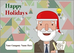 Santa Engineers Christmas Card