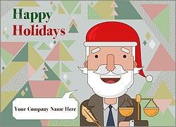 Santa Lawyers Christmas Card