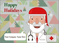 Santa Medical Christmas Card