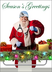 Santa Surgeon Christmas Card