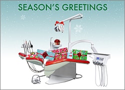 Season's Greetings Dental Chair