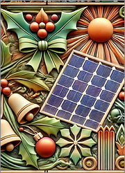 Solar Panel Christmas Card Flowing