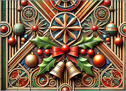 Terra Cotta Christmas Card Cheerful