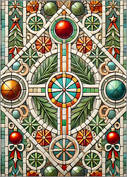 Tile Christmas Card Classic