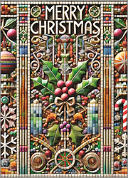 Tile Christmas Card Stylish