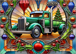 Trucking Christmas Card Classic