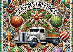 Trucking Christmas Card Fun