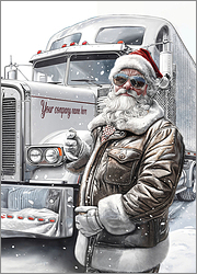 Trucking Christmas Card Luxe